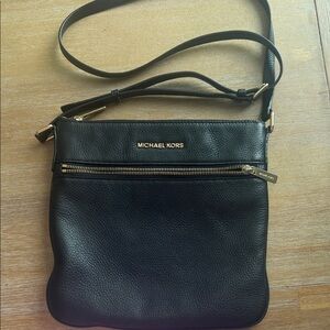 Michael Kors Black Leather Shoulder Bag